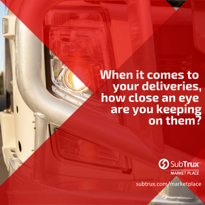 When it comes to your deliveries, how close an eye are you keeping on them?